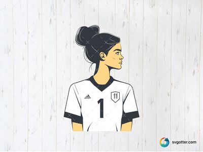 Football Mum Portrait, Best for sports fans, best on t-shirt, best to be applied with sublimation