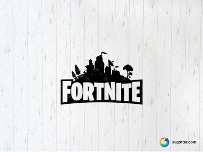 Fortnite Logo Silhouette, Best for gamers, best on t-shirt, best to be applied with screen printing
