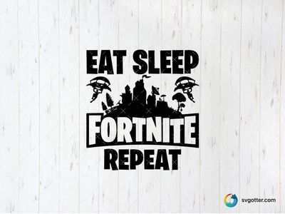 Fortnite Logo Silhouette, Best for gamers, best on t-shirt, best to be applied with screen printing