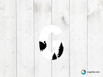 G Nature Silhouette, Best for nature enthusiasts, best on t-shirt, best to be applied with screen printing