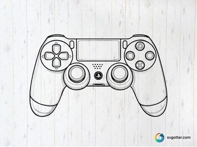 Game Controller Outline, Best for gamer, best on t-shirt, best to be applied with screen printing