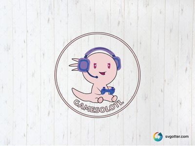 Gamesolotl Gamer Axolotl, Best for gamers, best on t-shirt, best to be applied with sublimation
