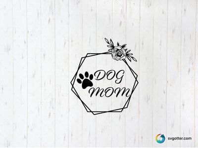 Geometric Floral Pet Frame, Best for pet lover, best on wall art, best to be applied with sublimation