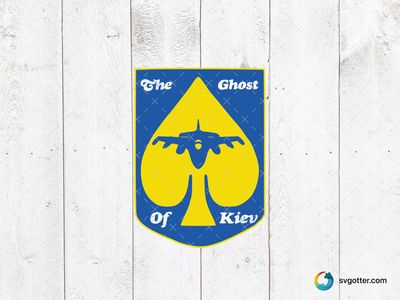 Ghost of Kiev Emblem, Best for activists, best on t-shirt, best to be applied with screen printing