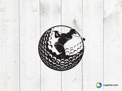Golf Swing Silhouette, Best for sports fans, best on t-shirt, best to be applied with screen printing
