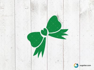 Green Heart Bow, Best for artist, best on tote bag, best to be applied with sublimation