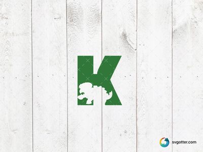 Green K with Silhouette, Best for gamers, best on t-shirt, best to be applied with screen printing