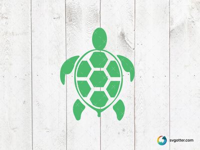 Green Turtle Silhouette, Best for nature lovers, best on t-shirt, best to be applied with screen printing