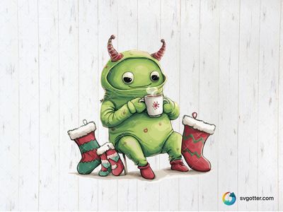 Grinch with Holiday Cheer, Best for holiday enthusiasts, best on mugs, best to be applied with sublimation