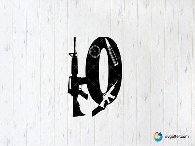 Gun Silhouette Design, Best for gun enthusiasts, best on t-shirt, best to be applied with screen printing