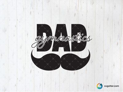Gymnastics Dad Design, Best for dad, best on t-shirt, best to be applied with heat transfer vinyl