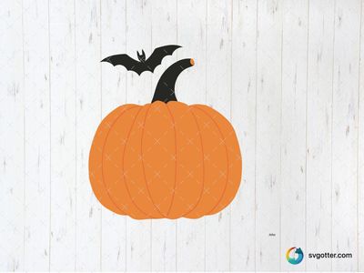 Halloween Pumpkin with Bat, Best for holiday enthusiasts, best on t-shirt, best to be applied with sublimation
