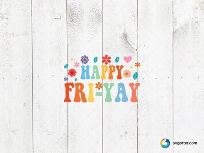 Happy Fri-Yay Celebration, Best for weekend enthusiasts, best on t-shirt, best to be applied with heat transfer vinyl