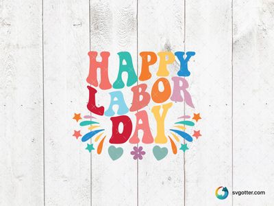 Happy Labor Day Design, Best for holiday enthusiasts, best on t-shirts, best to be applied with screen printing