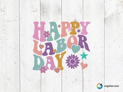 Happy Labor Day Typography, Best for holiday enthusiasts, best on t-shirt, best to be applied with screen printing