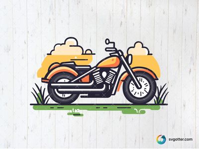 Harley Davidson Motorcycle Illustration, Best for motorcycle enthusiasts, best on wall art, best to be applied with sublimation