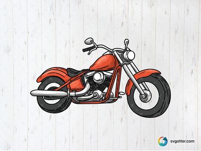 Harley Davidson Motorcycle Illustration, Best for motorcycle enthusiasts, best on t-shirt, best to be applied with screen printing