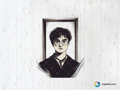 Harry Potter Portrait, Best for book lovers, best on wall art, best to be applied with print and cut
