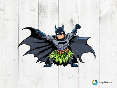 Hawaiian Batman, Best for comic fans, best on t-shirt, best to be applied with sublimation