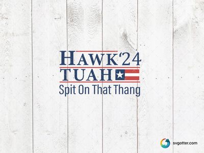 Hawk '24 Patriotic Design, Best for sports fan, best on t-shirt, best to be applied with screen printing