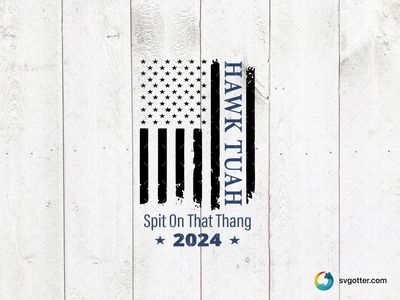 Hawk Tuah 2024 Design, Best for sports fan, best on t-shirt, best to be applied with screen printing