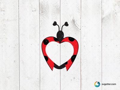 Heart Ladybug Design, Best for birthday celebrant, best on t-shirt, best to be applied with sublimation