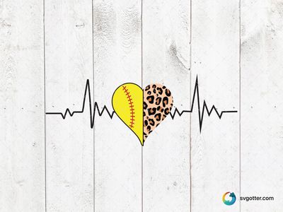 Heartbeat Sports Love, Best for sports fans, best on t-shirt, best to be applied with heat transfer vinyl