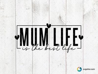 Heartfelt Mum Design, Best for mama, best on t-shirt, best to be applied with heat transfer vinyl