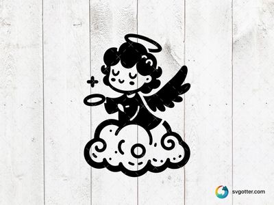 Heavenly Angel Silhouette, Best for spiritual enthusiasts, best on wall art, best to be applied with sublimation