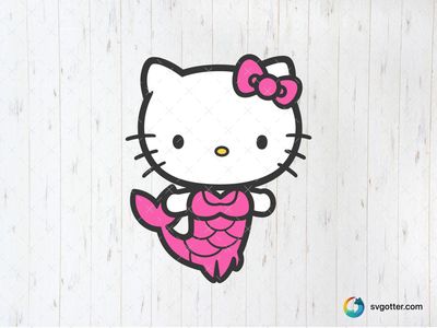 Hello Kitty Mermaid, Best for children, best on t-shirt, best to be applied with sublimation