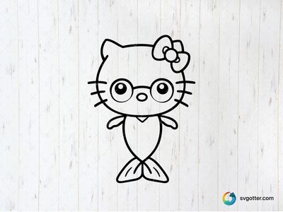 Hello Kitty Mermaid, Best for child, best on t-shirt, best to be applied with sublimation