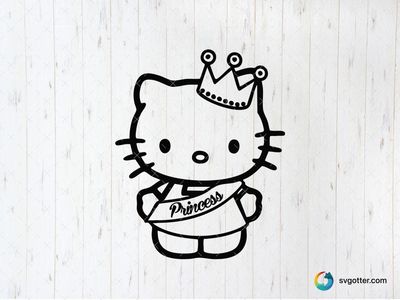 Hello Kitty Princess, Best for children, best on t-shirt, best to be applied with sublimation