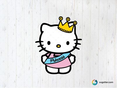 Hello Kitty Princess, Best for child, best on t-shirt, best to be applied with sublimation