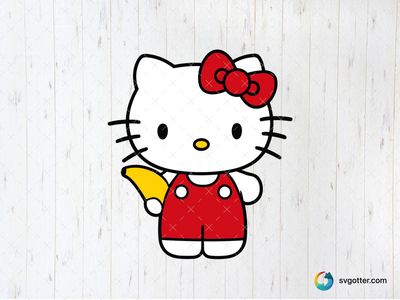 Hello Kitty with Red Bow, Best for children, best on t-shirt, best to be applied with sublimation