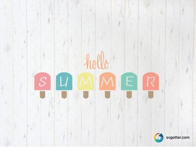 Hello Summer Popsicles, Best for summer enthusiasts, best on t-shirt, best to be applied with sublimation