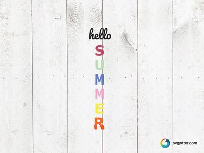 Hello Summer Typography, Best for summer enthusiasts, best on t-shirt, best to be applied with screen printing