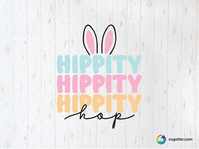 Hippity Easter Design, Best for Easter enthusiasts, best on t-shirts, best to be applied with sublimation