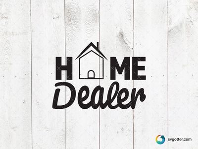 Home Dealer Design, Best for real estate agents, best on tote bag, best to be applied with screen printing