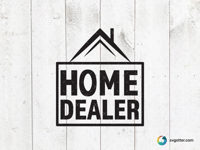 Home Dealer Sign, Best for real estate agents, best on signs, best to be applied with decal application