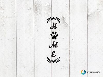 Home Paw Print Design, Best for pet lovers, best on wall art, best to be applied with adhesive vinyl