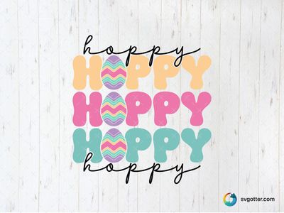 Hoppy Easter Design, Best for Easter enthusiasts, best on t-shirts, best to be applied with sublimation