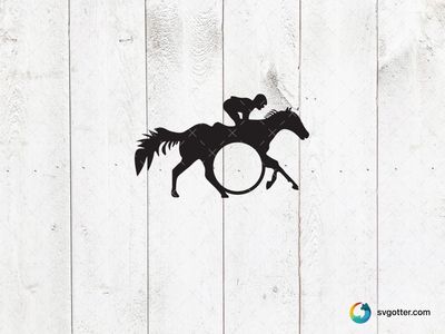 Horse Racing Silhouette, Best for horse lovers, best on t-shirt, best to be applied with heat transfer vinyl