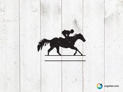 Horse Racing Silhouette, Best for sports fans, best on t-shirt, best to be applied with screen printing