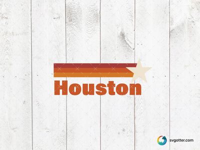 Houston Retro Design, Best for city lovers, best on t-shirt, best to be applied with screen printing