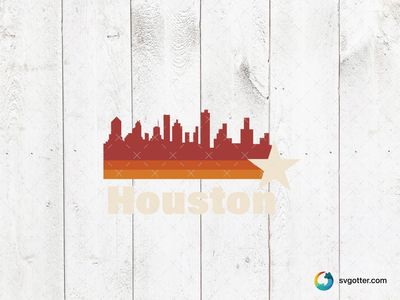 Houston Skyline Design, Best for travelers, best on t-shirt, best to be applied with screen printing
