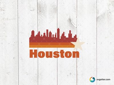Houston Skyline Design, Best for travelers, best on t-shirt, best to be applied with screen printing