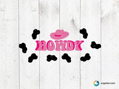 Howdy Cowboy Design, Best for cowboy enthusiasts, best on glass, best to be applied with decal application
