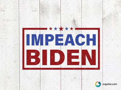 Impeach Biden Political Statement, Best for activists, best on t-shirt, best to be applied with screen printing