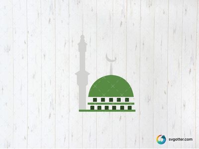 Islamic Mosque Illustration, Best for religious communities, best on wall art, best to be applied with print and cut