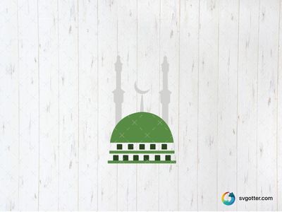 Islamic Mosque Silhouette, Best for religious enthusiasts, best on wall art, best to be applied with screen printing
